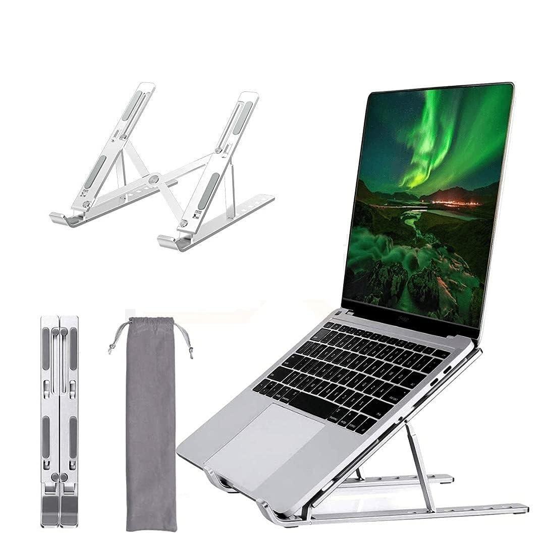 Dyazo Aluminum Ergonomic Foldable Portable Laptop/Desktop Riser Stand