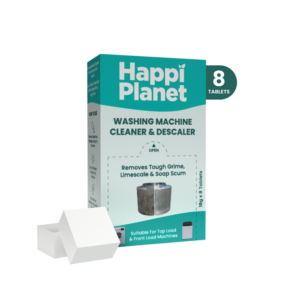Buy Happi Planet | Washing Machine Cleaner & Descaler Tablets | 8 Tablets | Removes Tough Grime, Limescale & Soap Scum | Used for Top & Front Load | Protects Clothes from Residue Online at Low Prices in India - Amazon.in