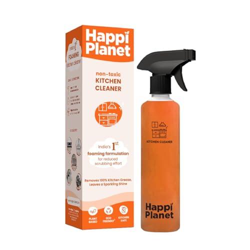 Buy Happi Planet | Kitchen Cleaner Spray | India’s 1st Foaming Formulation for Less Scrubbing | 500ml | Suitable for Stoves, Chimneys, Counter Tops, Appliances, Walls & Cabinets | Non Toxic & Natural Online at Low Prices in India - Amazon.in