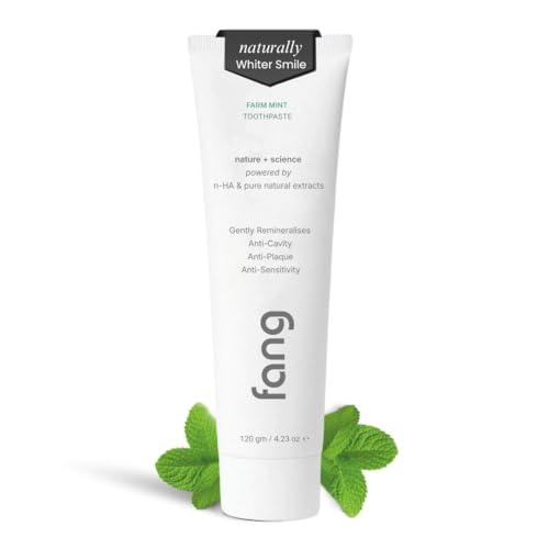 Buy Fang Farm Mint Natural Toothpaste|Fluoride Free Hydroxyapatite|Teeth Whitening|Heals Sensitive Teeth|Fights Cavities,Gum Diseases & Bad Breath|SLS & Chemical Free|Organic, Vegan|120 grams(Pack of 1) Online at Low Prices in India - Amazon.in