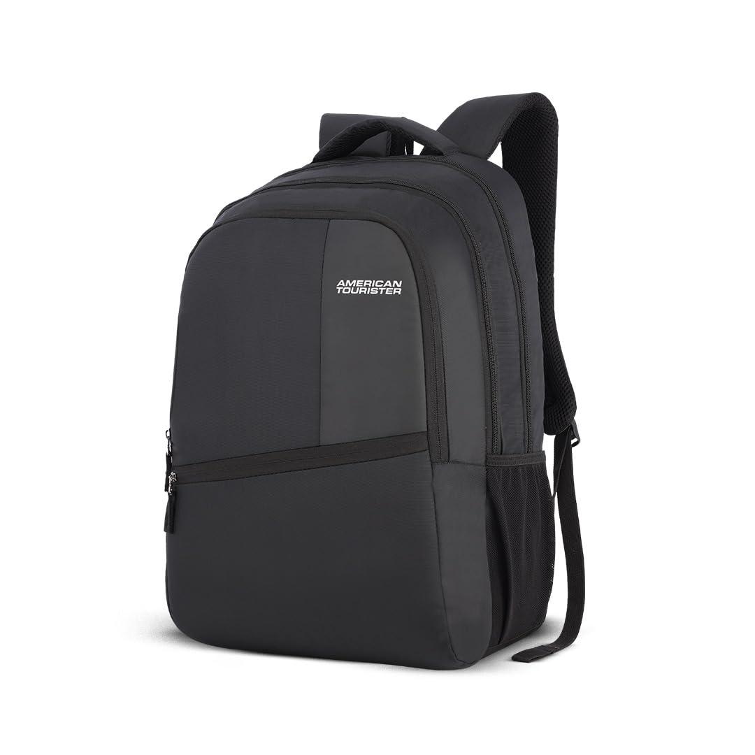 Buy American Tourister Valex | 28L Backpack | 17" Laptop Bag | 2 Compartments | College & Office Backpack for Men and Women | Black | 1 Year Global Warranty at Amazon.in