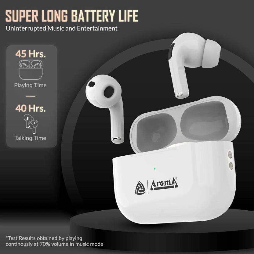 Aroma NB121 Pods Upto 40 Hours Playtime* Type C Fast Charging Dual Pairing Earbuds Bluetooth