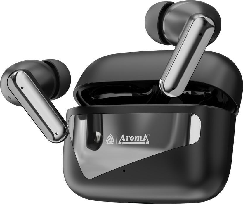 Aroma TWS8 V5.4 Upto 60Hr Playtime*, ENC, Dual Paring, Fast Charging, Heavy Bass Bluetooth