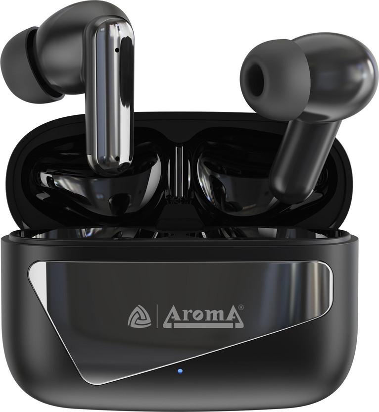 Aroma TWS8 V5.4 Upto 60Hr Playtime*, ENC, Dual Paring, Fast Charging, Heavy Bass Bluetooth