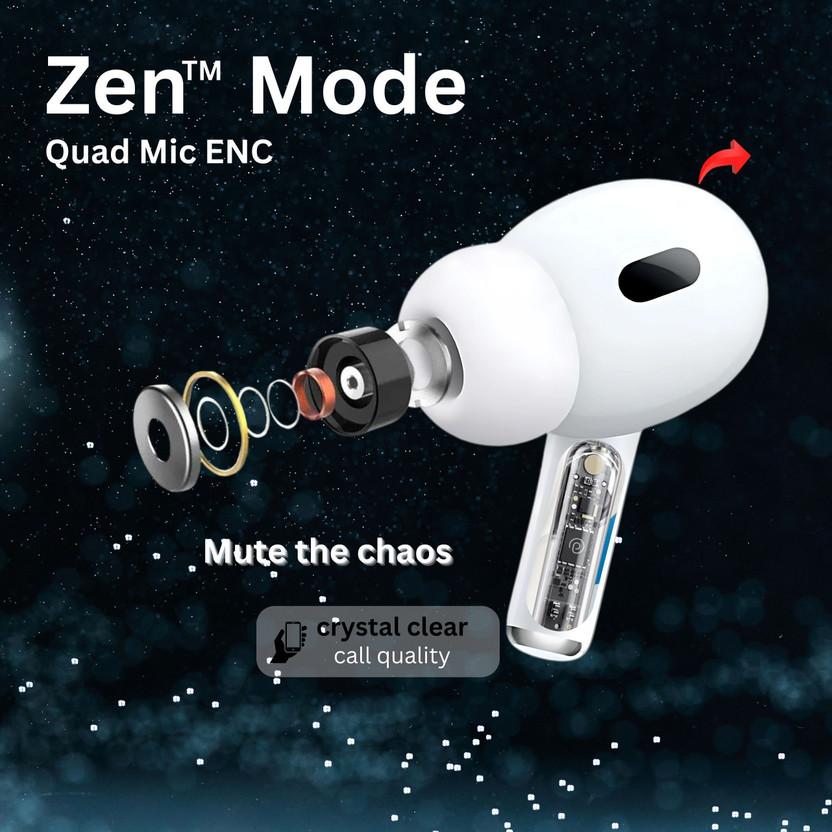 TECHIO TWS WHITE Earbud Bluetooth