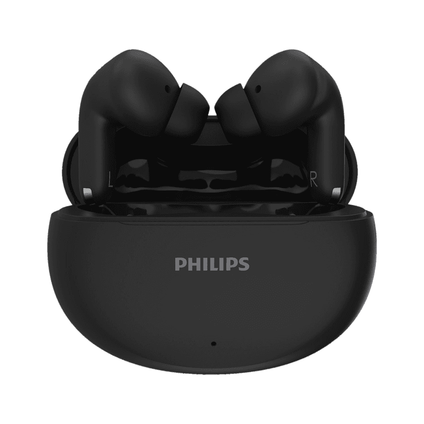 PHILIPS TAT1269BK In-Ear Earbuds, 13mm Drivers, 40H, IPX5, BT 5.4, Touch/Voice Controls Bluetooth