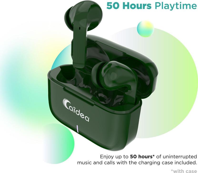 Caidea TW500 Tube Upto 50H Playtime*, ENC, Fast Charging Dual Pairing Wireless Earbuds Bluetooth