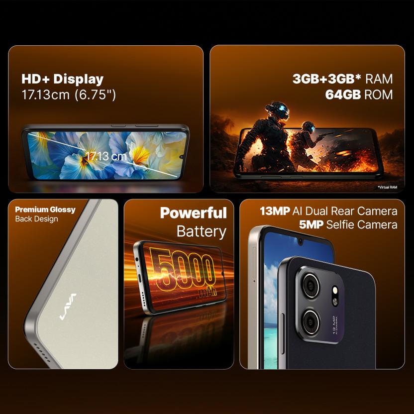 LAVA Bold N2 Lite (Nilgiri Blue, 64 GB)