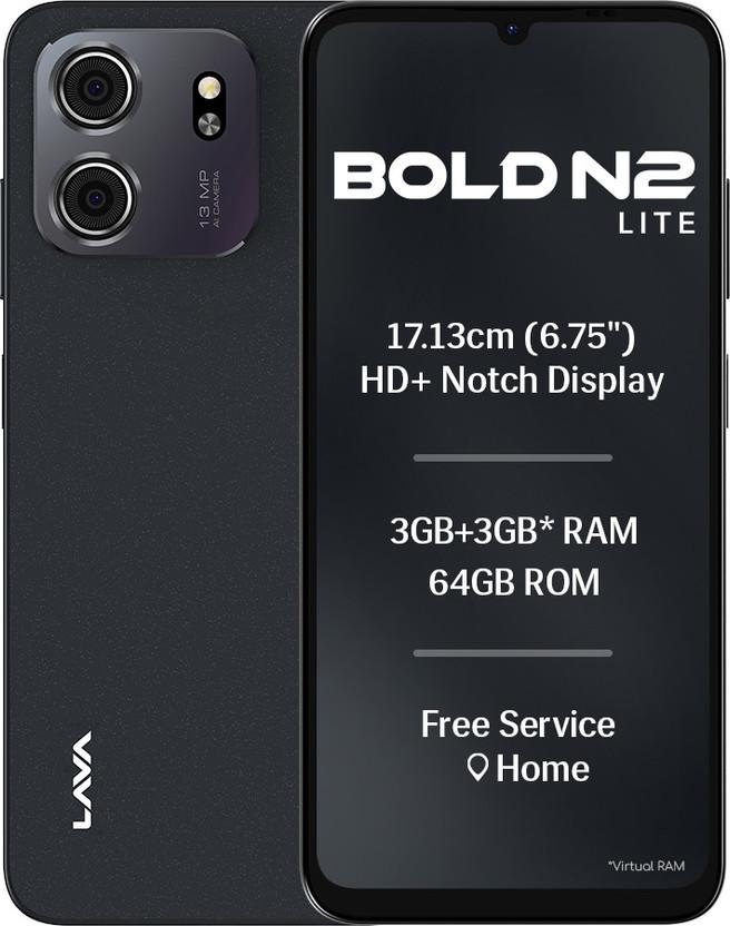 LAVA Bold N2 Lite (Nilgiri Blue, 64 GB)